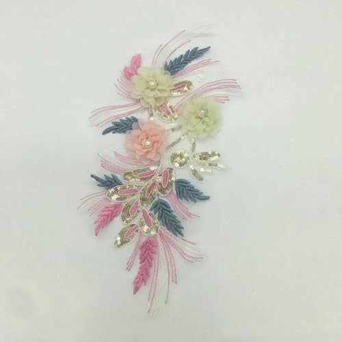 1-10 Stück Rosa Polyester Stickerei Nagelperle Einzelne Blume DIY Nähdekoration Kleidung Spitzenzubehör-Stil 1803-Großhandel 10 Stück 1-10 Stück Rosa Polyester Stickerei Nagelperle Einzelne Blume DIY Nähdekoration Kleidung Spitzenzubehör-Stil 1803-Großhandel 10 Stück von SHHEG