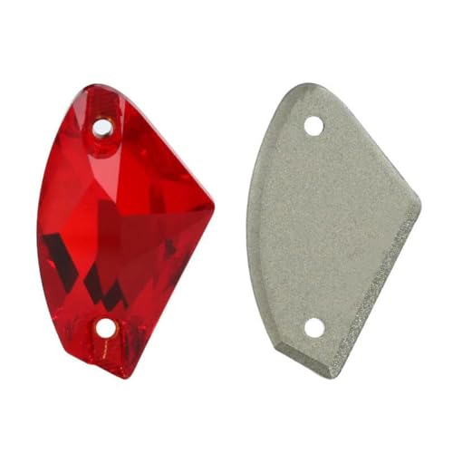 10 Stück/Packung 09 x 14,0 mm 12 x 19 mm flache Glasperlen zum Aufnähen von losen Strasssteinen für Kleidung, Steinkristall-Strass für Kleider, DIY-227 Helles von SHHEG