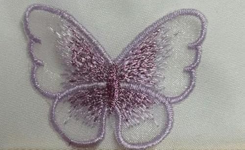 10 Stück 14 Farben Goldfaden Stickerei Schmetterling Patch Aufnäher Aufnäher Gestickte Patches Für Kleidung Cheongsam-lila von SHHEG