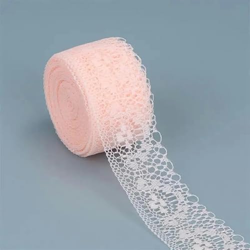 10 Yards weißes Spitzenband, handgefertigtes Bastelmaterial, ausgehöhltes Spitzenband mit Blumenmuster, DIY-Bekleidung, Nähen und Stoff ﻿-08-10 Yards von SHHEG