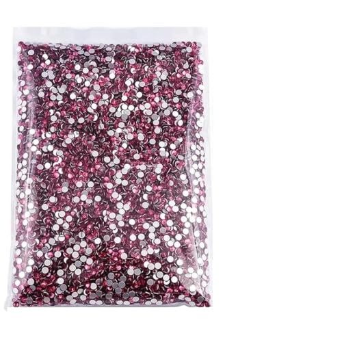 14.400 Stück Großhandel SS3–SS30 Hot Pink Glitter Kristall Nicht Hot Fix Strass Glas Strass für Bekleidungsdekorationen-Rose-Mix Größe 14.400 Stück von SHHEG