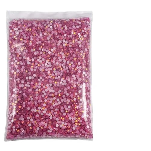 14.400 Stück Großhandel SS3–SS30 Hot Pink Glitter Kristall Nicht Hot Fix Strasssteine Glas Strass für Kleidungsdekorationen-Rose Luminous Opal-Mix Größe 14.400 Stück von SHHEG