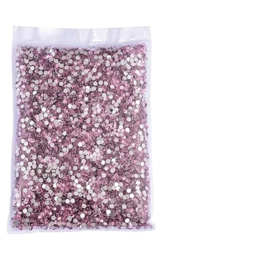 14400 Stück Großhandel SS3-SS30 Hot Pink Glitter Kristall Nicht Hot Fix Strass Glas Strass für Bekleidungsdekorationen-hellrosa-Mix Größe 14400 Stück von SHHEG