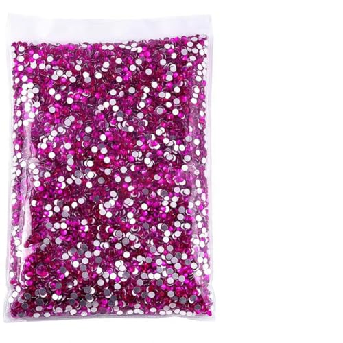 14400 Stück Großhandel SS3-SS30 Hot Pink Glitter Kristall Nicht Hot Fix Strass Glas Strass für Bekleidungsdekorationen-lt rose B-Mix Größe 14400 Stück von SHHEG