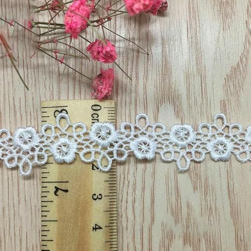 15 Yards 7 Stile wasserlösliches Spitzenband Stickerei Blumenspitze Stoffbesatz Dekoration DIY Nähen Basteln Kleidungszubehör-3 Breite 2,0 cm von SHHEG