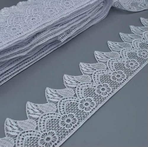 7 cm breites, wunderschönes Häkel-Stickerei-Spitzenband, DIY-Stickerei, Bettrock, Kleid, Vorhangspitze, Weiß, 14 Yards 7 cm breites, wunderschönes Häkel-Stickerei-Spitzenband, DIY-Stickerei, Bettrock, Kleid, Vorhangspitze, Weiß, 14 Yards von SHHEG