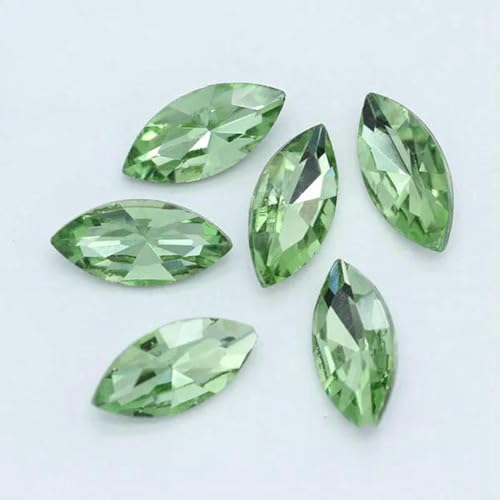 Alle Größen, 24 Farben, funkelnde Navette-Pferdeaugen, Kristall-Strasssteine, Bastelperlen für Schmuck, Kleidungsstücke, Nagelkunst-Zubehör, Hellgrün, 7 x 15 mm, 20 Stück Alle Größen, 24 Farben, funkelnde Navette-Pferdeaugen, Kristall-Strasssteine, Bastelperlen für Schmuck, Kleidungsstücke, Nagelkunst-Zubehör, Hellgrün, 7 x 15 mm, 20 Stück von SHHEG