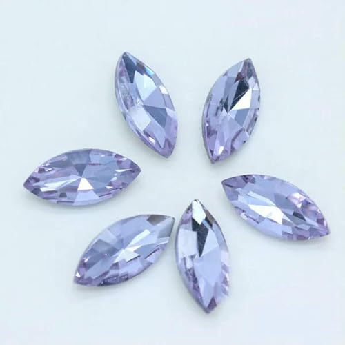 Alle Größen, 24 Farben, funkelnde Navette-Pferdeaugen, Kristall-Strasssteine, Bastelperlen für Schmuck, Kleidungsstücke, Nagelkunst-Zubehör, Hellviolett, 4 x 8 mm, 30 Stück Alle Größen, 24 Farben, funkelnde Navette-Pferdeaugen, Kristall-Strasssteine, Bastelperlen für Schmuck, Kleidungsstücke, Nagelkunst-Zubehör, Hellviolett, 4 x 8 mm, 30 Stück von SHHEG