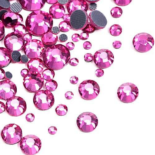 Glitter Crystal Hot Fix Strasssteine Strass DIY Nähzubehör Kristalle Diamant für Kleid Vestidos-Rose-Gemischte Größe 1600 Stück von SHHEG