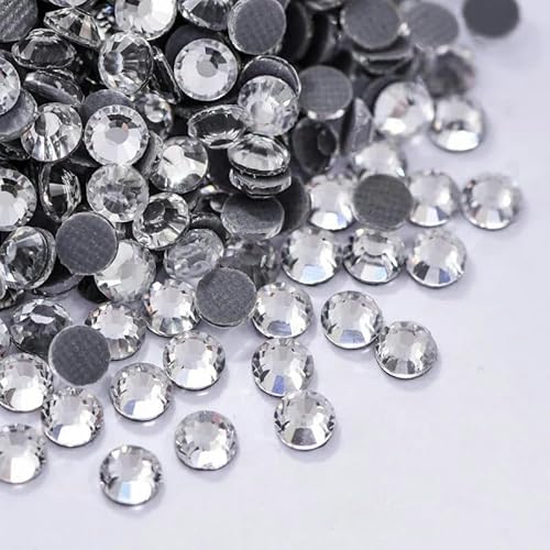 Glitzernde Kristall-Hot-Fix-Strasssteine, Strass-DIY-Nähzubehör, Kristalle, Diamanten für Kleidung, Kleider, Vestidos, Kristall, SS6, 1440 Stück von SHHEG