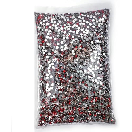 Großhandel in großen Mengen, Glitzersteinchen mit Silber- und Gelee-Unterseite, nicht Hotfix-Strasssteine, flache Rückseite, Strass für DIY-Hochzeitsdekorationen, 5 mm, SS20, 10.000 Stück von SHHEG