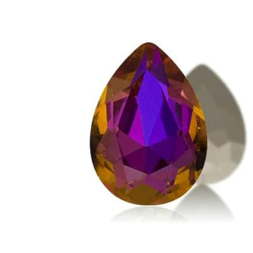 Tropfen-Strasssteine, K9-Glaskristall, Glitzer-Strasssteine zur Schmuckherstellung, DIY-Kleidungsdekoration, zum Aufkleben von Zubehör-Violettblau-10 x 14,0 mm, 35 Stück von SHHEG