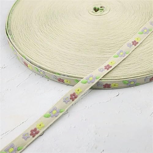 Yards 1CM süße kleine Blume Blumen Jacquardband Stickerei Spitze für Handwerk DIY Stoff dekorative Kleidung Zubehör Trim-05-50 Yards von SHHEG