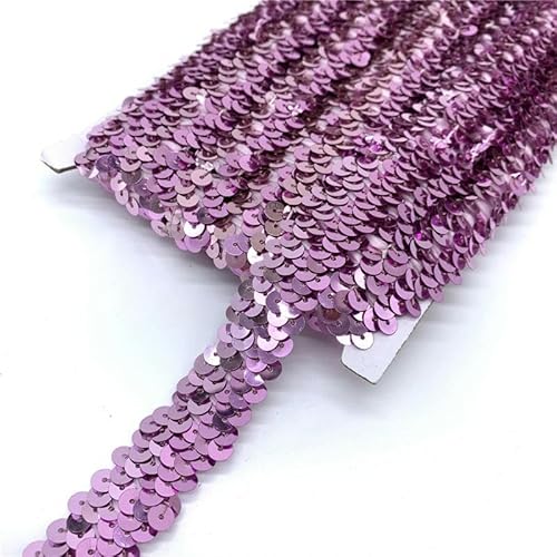 Yards 20 mm elastisches Paillettenband, Spitzenbesatz, Pailletten-Nähstoff für Kleider, Kleidung, Kopfschmuck, Brauthochzeit, DIY-Zubehör-03 von SHHEG