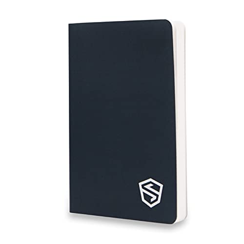 SHIELDFOLIO Stonebook by World's Most Secure Crypto Password Notebook,Sicherste Kaltspeichermethode,Premium Wasserfestes Papier,Inklusive Private Key Verschlüsselungsmethode,Taschengröße: 14x8.9 cm von SHIELDFOLIO