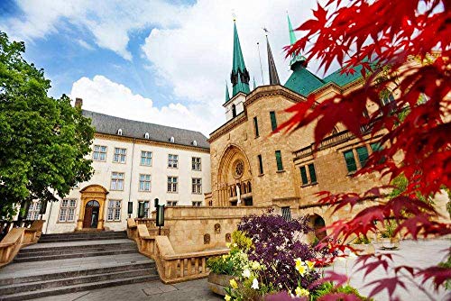 Luxemburg Notre Dame Kirche Malerei nach Zahlen DIY Einzigartig von SHILIHOME