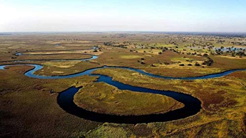 SHILIHOME Botswana Landschaft Malen nach Zahlen DIY einzigartig von SHILIHOME