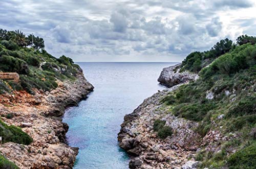 SHILIHOME Landscape Of Mallorca Spanien DIY 5D Diamond Painting by Number Unique Kits Home Wall Decor Crystal Rhinestone Wall Decor Cross Stitch von SHILIHOME