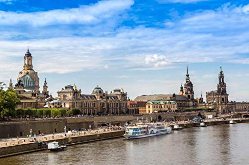 SHILIHOME Panorama Dresden Schöne Sommer Deutschland Malen Nach Zahlen DIY Einzigartig von SHILIHOME