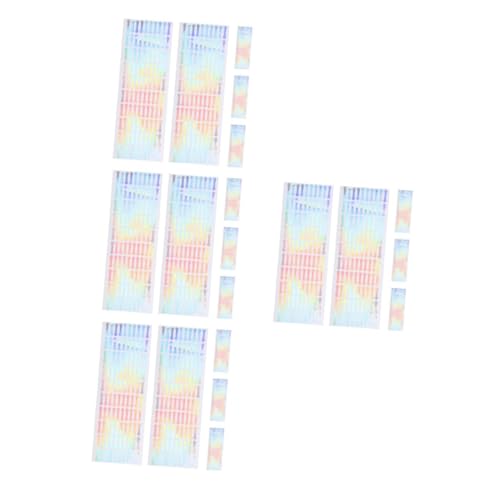 4 Sätze Manipulationssichere Aufkleber Farbgrößenaufkleber Etikettenaufkleber Flaschenetikett Flaschenverschluss Kosmetische Siegeletiketten Siegel Aufkleber Pvc 500 Stück * 4 SHINEOFI von SHINEOFI