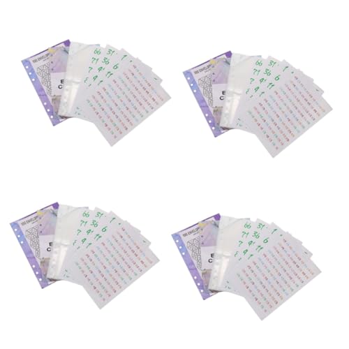 4 Sets Challenge Sparbuch Clips Geld Challenge Zubehör Geldbinder Innerer Geldbinder Innere Seite Ersatz Geldbinder Innere Einsätze Aus Pvc SHINEOFI von SHINEOFI