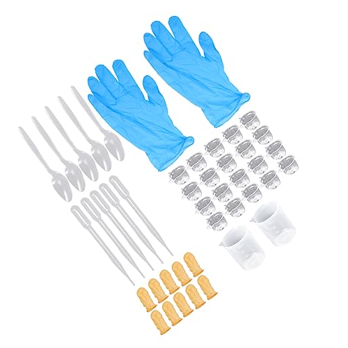 44 Stk Werkzeuge aus Epoxidharz Epoxy Werkzeug Set Kristallharz Werkzeug Set Epoxidharz Schmuck DIY Set Epoxidbecher handgefertigte Handwerkswerkzeuge Epoxid-Kit zum Selbermachen SHINEOFI von SHINEOFI