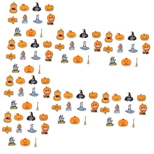 8 Sätze Halloween-patch Funkelnd Leuchtende Dekoration Aquarienpflanzen Künstlich Kleine Dekoration Zahnstocher Für Den Haushalt Flitter Figuren Gefälscht Polyester 11pcs*8 SHINEOFI von SHINEOFI