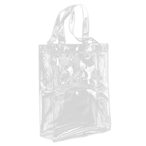 Handtasche Papiertüten Wiederverwendbare Tasche Kleine Tragetasche Aus Segeltuch Karierte Tragetasche Wiederverwendbare Einkaufstasche Verpackungsbeutel Faltbar Transparent Pvc SHINEOFI von SHINEOFI