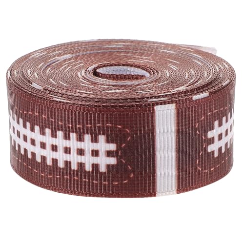 SHINEOFI 1 Rolle Rugby-Rippengürtel Fälschung verdrahtetes Band Wickelband Schleife Girlande Jute festival bänder dekobänder DIY-Geschenkband DIY Sportpartyband Band zum Nähen Polyester von SHINEOFI