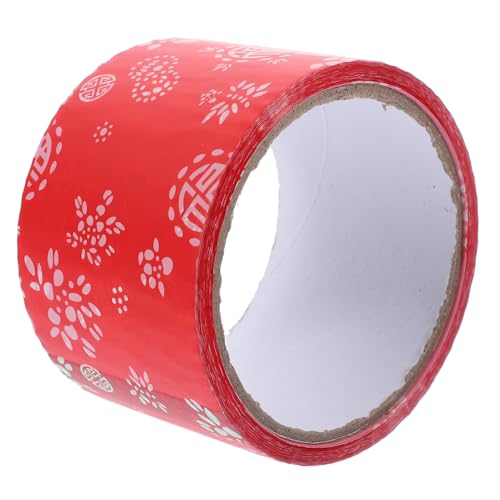 SHINEOFI 1 Rolle Scrapbooking-Packband Junk-Journal-Zubehör Verpackung hochzeitsdeko dünnes Paketband Scrapbook-DIY-Klebebänder süßes Band Haftklebstoff auf Wasserbasis rot SHINEOFI 1 Rolle Scrapbooking-Packband Junk-Journal-Zubehör Verpackung hochzeitsdeko dünnes Paketband Scrapbook-DIY-Klebebänder süßes Band Haftklebstoff auf Wasserbasis rot von SHINEOFI