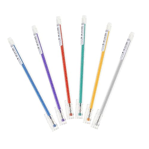 SHINEOFI 1 Satz Aquarellstift Im Taschenformat Zappelstift Gelschreiber Schwarz Farbstifte Feine Spitze Gelee-stifte Kugelschreiber Gelstifte Bunter Gelstift Studenten Gelstift Plastik 6st von SHINEOFI