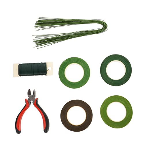 SHINEOFI 1 Satz Blumen werkzeug set Gartenschere Pflanzenband Blumendraht Pfingstrosen Bausatz klebeband doppelseitig double sided tape Werkzeugset Blumenarrangement-Kit Eisendraht von SHINEOFI