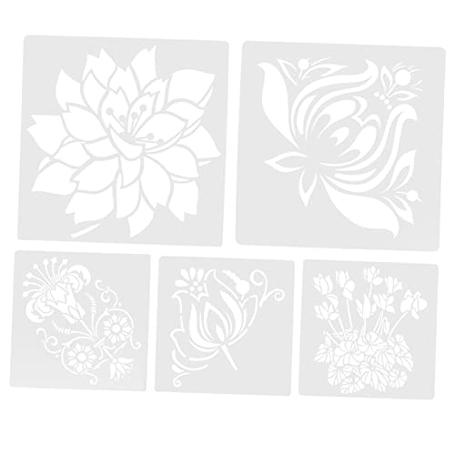 SHINEOFI 1 Satz Blumenmalerei-Schablone Blumenförmige Schablonen Planer-Schablonen schablonen für wandbemalung schablonen für wandmalerei decor Malschablonen für Blumensprühfarbe von SHINEOFI