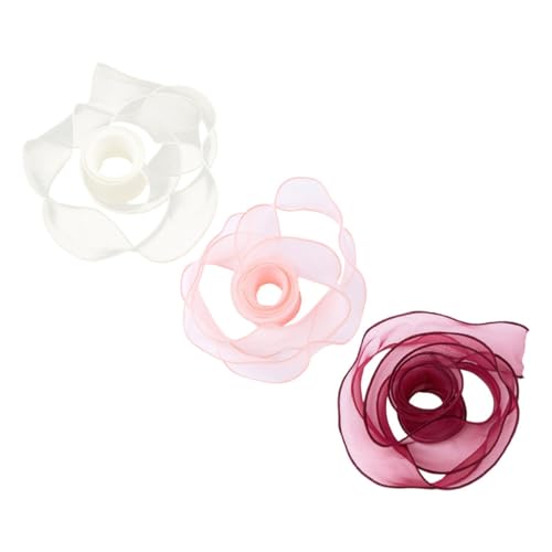 SHINEOFI 1 Satz Blumenwickelband Rosa Schleife Bänder Zum Verpacken Band Zum Verpacken Geflochtene Angelschnur Grünes Band Auto Valentinstag Verpackungsband Spitzenband Linie Spule Garn 3st von SHINEOFI