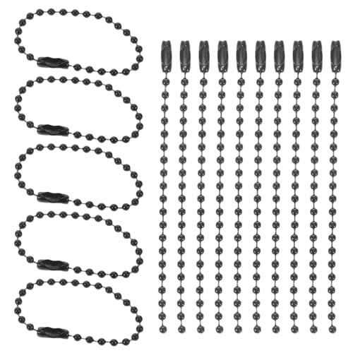 SHINEOFI 1 Satz Die Kette Schlüsselanhänger Perlen Perlenkette Anhänger Schlüsselanhänger Kette Kleine Kette Perlen Für Schlüsselanhänger Herstellung Lange Perlen 100 Stück von SHINEOFI