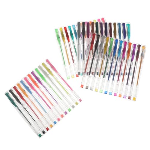 SHINEOFI 1 Satz Farbiger Signaturstift Gelstifte Gel Schreibstifte Schuler Kunststifte Metallischer Pinselstift Kugelschreiber Farbstift Mit Feiner Spitze Farbige Schreibstifte Plastik 48st von SHINEOFI