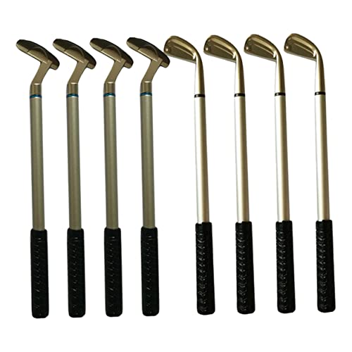 SHINEOFI 1 Satz Golfschläger-stift Kugelschreiber Schreibwaren Neuheit Golfstifte Putter Mehrfarbiger Stift Bürodekorationen Platube Stift Schulbriefpapier Stange Aus Aluminium 8st von SHINEOFI