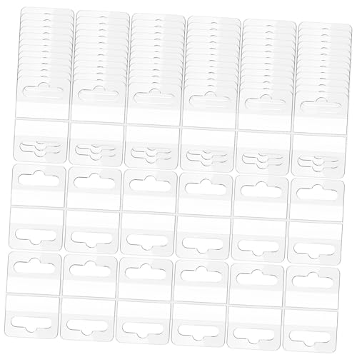 SHINEOFI 1 Satz Hängendes Etikett Schmuckanhänger Zum Aufhängen Schuhdekoration Schuhclips Sackleinen Mit Kordelzug Verstellbare Gartenklammern Hängeetiketten Stecker Pvc Transparent 100st von SHINEOFI