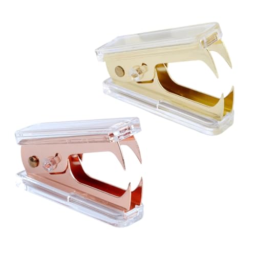 SHINEOFI 1 Satz Klammer Werkzeug Armhefter Hefter Für Den Schreibtisch Einfacher Hefter Dateibindungstool Rosa Hefter Transparenter Hefter Gel Spender Bindemaschine Clips Acryl 2 Stück von SHINEOFI