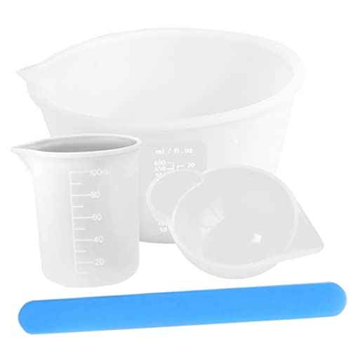 SHINEOFI 1 Satz Messbecher-Set aus Silikon Rühren Aufsehen Werkzeug für Messbecher aus Silikon Messbecher für Epoxidharz Epoxid-Mischstäbe Kieselgel Weiß Wiederverwendbar SHINEOFI 1 Satz Messbecher-Set aus Silikon Rühren Aufsehen Werkzeug für Messbecher aus Silikon Messbecher für Epoxidharz Epoxid-Mischstäbe Kieselgel Weiß Wiederverwendbar von SHINEOFI
