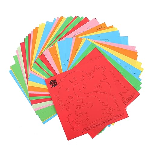 SHINEOFI 1 Satz Papierschneiden zum Frühlingsfest DIY-Papier Faltpapier selber machen bastelset basteln für decor origami papier selber machen Scherenschnitt-Set für von SHINEOFI