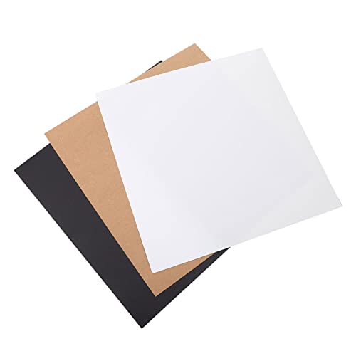 SHINEOFI 1 Satz Quadratische Marmelade Schreibetui Bastel Box Künstlerkarton Kraft Paper Painting Paper Kreis Briefpapier Druckerpapier Karton Bemalen Quadratischer Kalligrafiekarton 60st von SHINEOFI