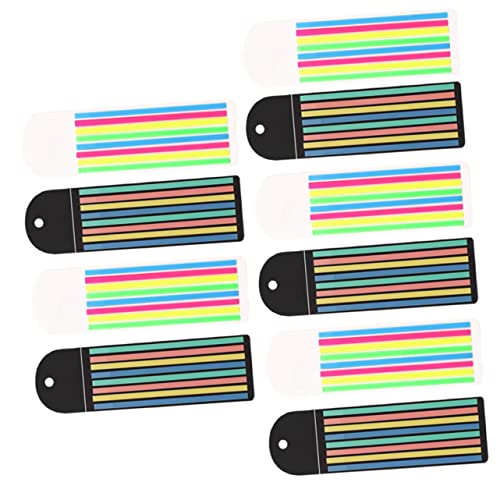 SHINEOFI 1 Satz Schlanke Haftnotiz Textmarker Markierungen Klebestreifen Pastellmarker Professionelle Highlightstreifen Highlighter-tape Neonband Markieren Colorful Das Haustier 10 Blatt von SHINEOFI