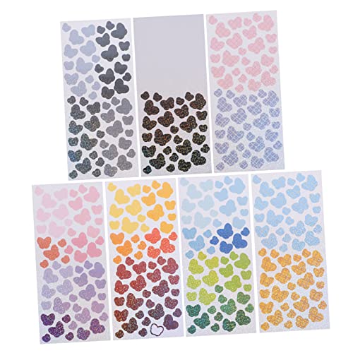 SHINEOFI 1 Satz Schmetterlings- -aufkleber Scrapbooking Planer-aufkleber Glitzernde Aufkleber Aufkleber-etiketten Bastelaufkleber Kunstwerk Aufkleber Tagebuch-aufkleber Papier 7blätter von SHINEOFI