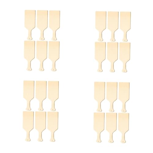 SHINEOFI 1 Satz Schneidebrett Mit Holzgriff Handpaddel Holzbrett Schneidebrett Holz Schneidebrett Aus Holz Holzpaddel Für Das Handwerk Unfertige Holzpaddel Holzhandwerk Beige Buchsbaum 6st von SHINEOFI