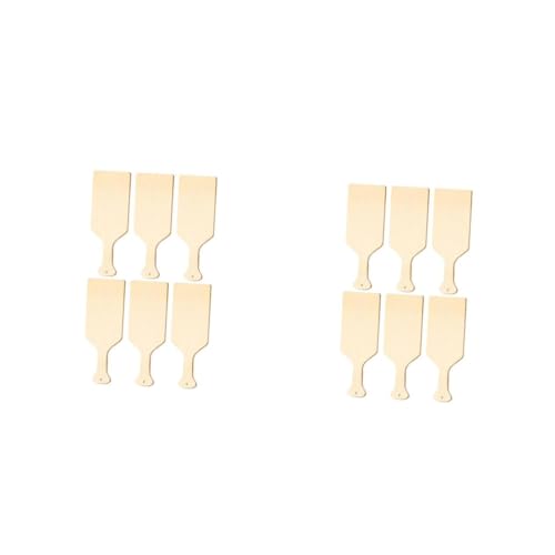 SHINEOFI 1 Satz Schneidebrett Mit Holzgriff Handpaddel Holzbrett Schneidebrett Holz Schneidebrett Aus Holz Holzpaddel Für Das Handwerk Unfertige Holzpaddel Holzhandwerk Beige Buchsbaum 6st von SHINEOFI