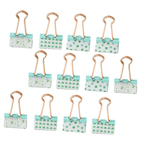 SHINEOFI 1 Satz Schwalbenschwanzclip Mit Langem Klemmbausteine Büroklammern Clips Für Datei Dateiorganisation Von Clips Klemmen Organisieren Büro-aktenklammern Green Metall 12st von SHINEOFI