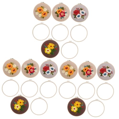 SHINEOFI 1 Satz Stickerei-basis-kit Stickmuster Bausätze Stickrahmen Stickgarne Stickset Für Anfänger Stickmaschine Stoff Bausatz Teppichherstellungssets Stich-stickset Armbänder von SHINEOFI