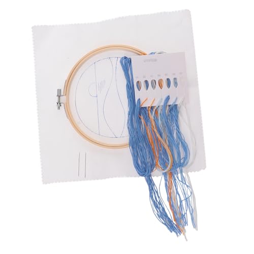 SHINEOFI 1 Satz Stickereimaterial Mit Sonnenaufgangsmuster Stichrahmen Bausatz Armbänder Stickgarn Stanznadel-stickset Häkelset Stickpackung Kat Bausätze Bastelsets Stanznadel-kits von SHINEOFI