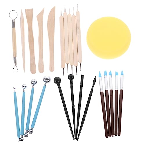 SHINEOFI 1 Satz Werkzeuge Aus Ton Töpferwerkzeuge Modelliermasse Diy-ton-kit Töpferschnitzwerkzeug Bausätze Aus Ton-kit Für Diy Bausatz Töpferton-schnitzwerkzeug Diy-polymer-ton Birke von SHINEOFI